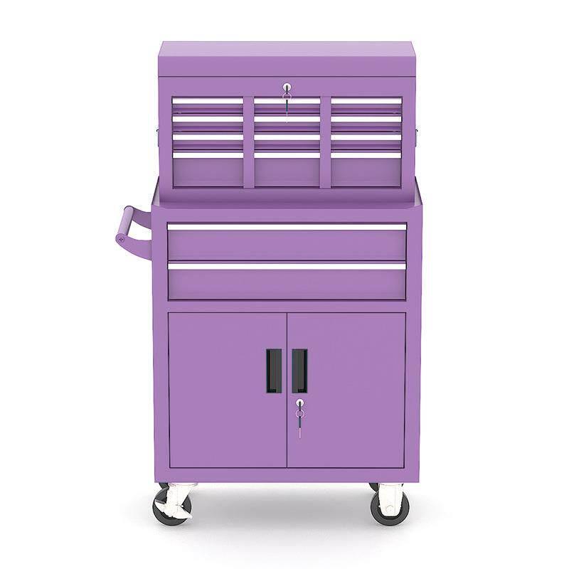八抽维修工具车多功能移动工具车分体组合维修工具箱外贸汽修推车