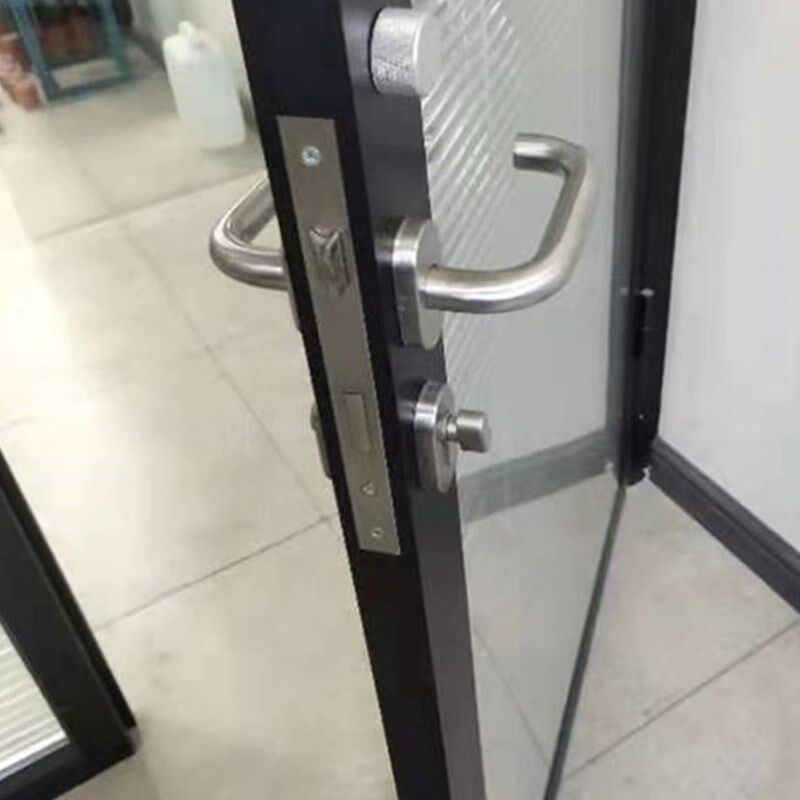 304不锈钢断桥铝合金门锁塑钢门超窄有框门分体锁别墅铁栏围栏锁