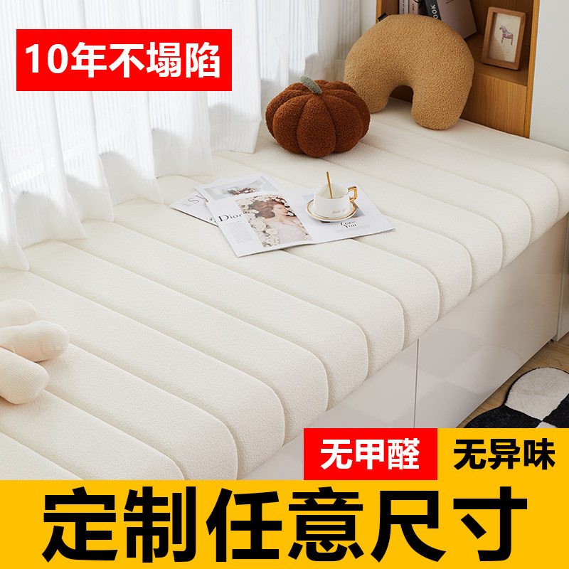 飘窗垫四季通用简约现代设计 轻奢防水可拆洗榻榻米坐垫泰迪绒客