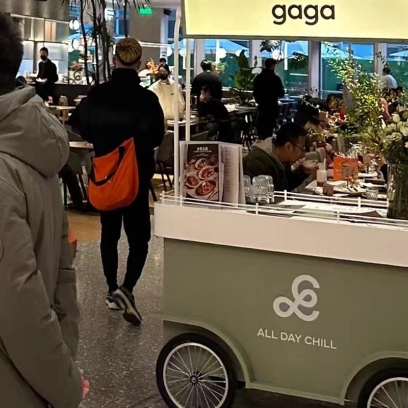 网红移动花车活动摊位店面推车咖啡促销车奶茶展架推车夜市摆摊车