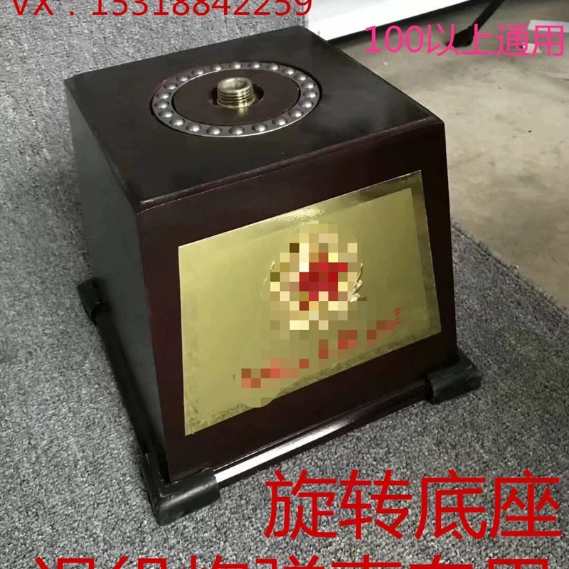 军迷退役模型炮壳弹工艺品摆件57高100坦木质旋转底座家居镇宅
