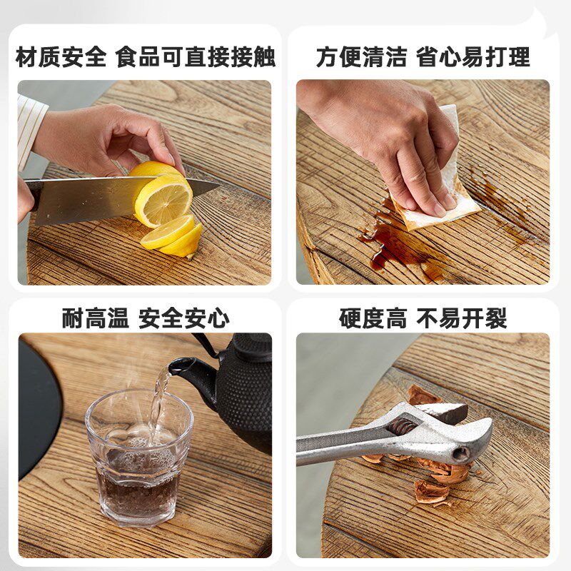 2024年新款围炉煮茶器具家用烧烤桌仿木户外烤火炉庭院阳台烧烤炉