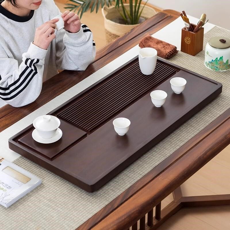 高端茶盘实木家用办公室电木款干泡小茶台托盘排水茶海客厅泡茶台