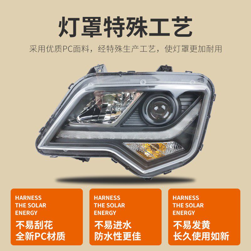 适用江淮格尔发K5大灯总成全LED改装K5LK5WK5X前大灯货车配件
