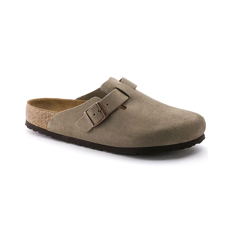 BIRKENSTOCK勃肯男女款Boston系列牛皮绒面革软底包头拖鞋
