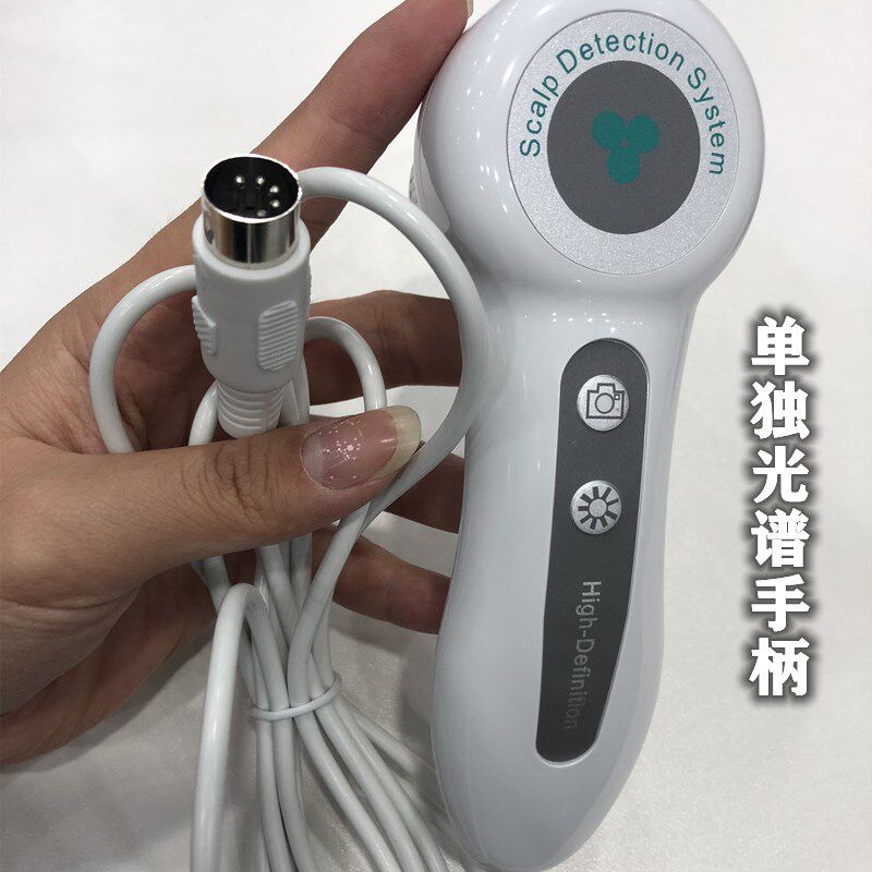 头皮检测皮肤200倍探头镜头思域头皮高清检测仪检测手柄照灯毛囊