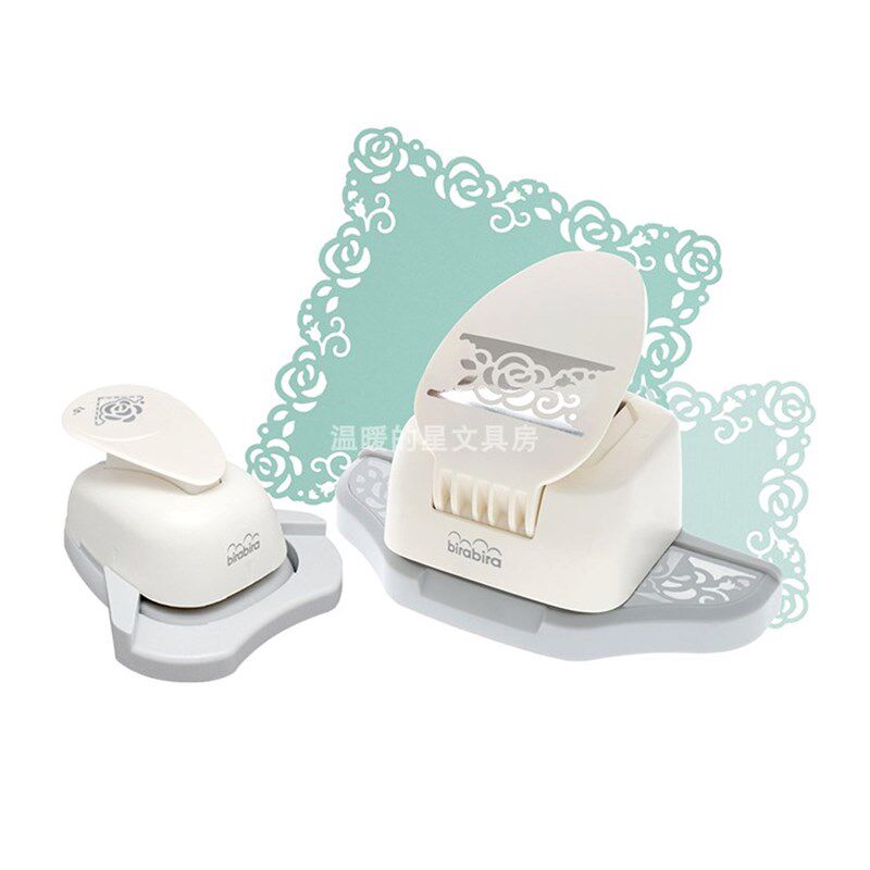 现货 玫瑰款 Bira两用打边器 花边压花器 DIY工具 花纹造型打孔器