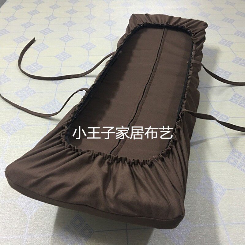 帆布纯色海绵坐垫套学生凳工厂家用实木凳椅子长条凳坐垫套罩一体