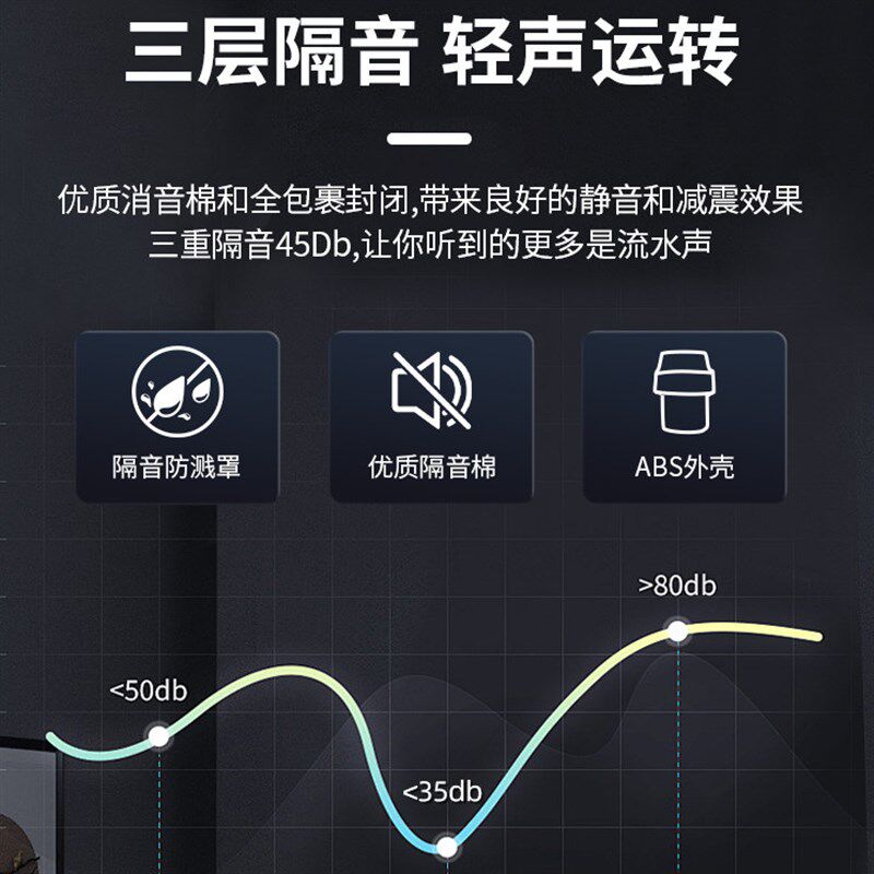厨余垃圾处理器家用食物厨余粉碎机1500W自动进水大功率碎骨研磨