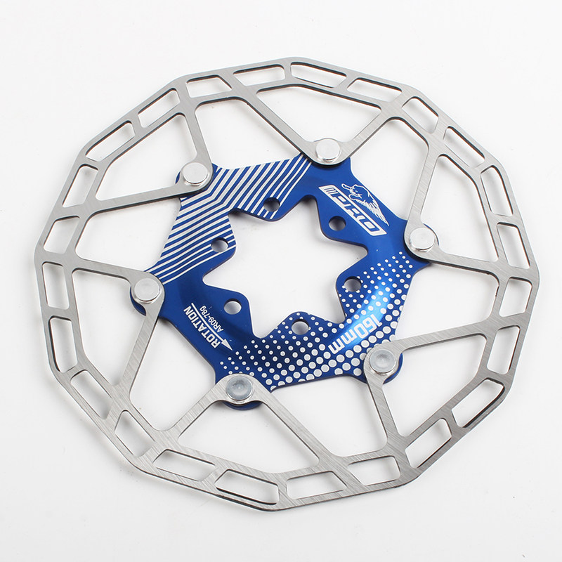 台湾PRO 山地自行车浮动碟片 超轻80g 碟刹盘片 六钉刹车片 160mm