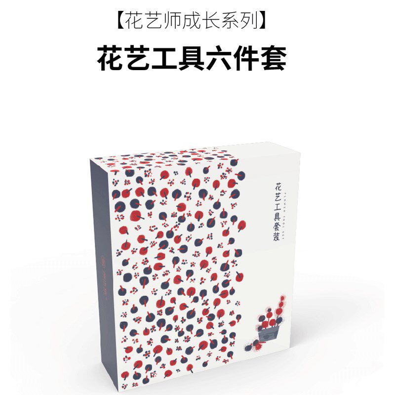 花艺工具六件礼盒套组包装拔刺钳丝带剪弯刀修枝剪花艺剪高档送礼