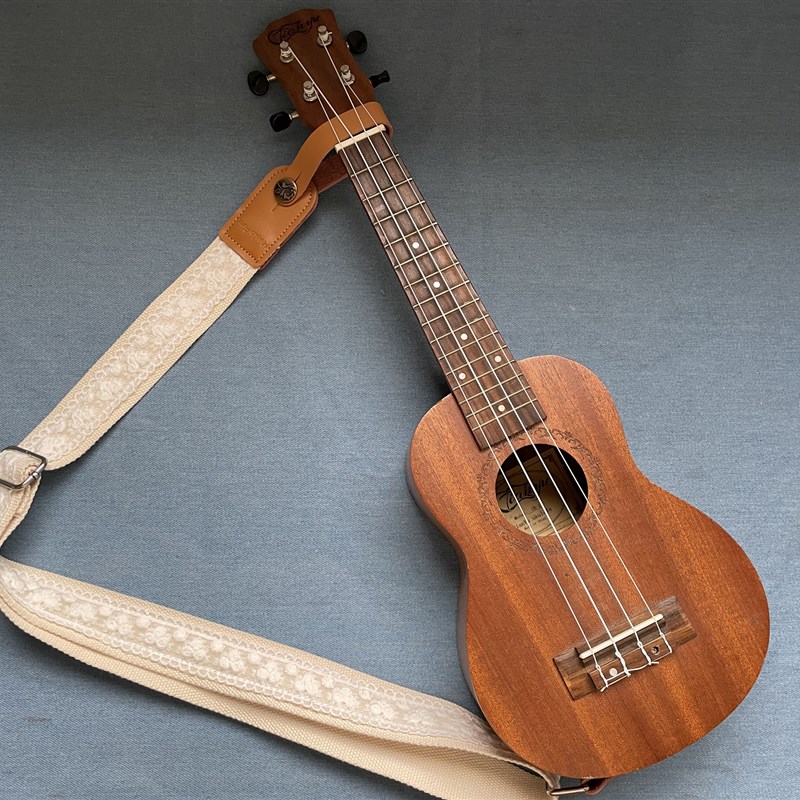 纯手工仙女浪漫蕾丝尤克里里背带ukulele strap 纯色尤克里里带