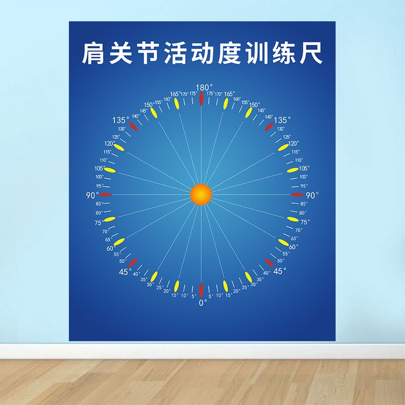肩关节活动度训练尺墙纸骨科诊所运动医学检测工具壁画