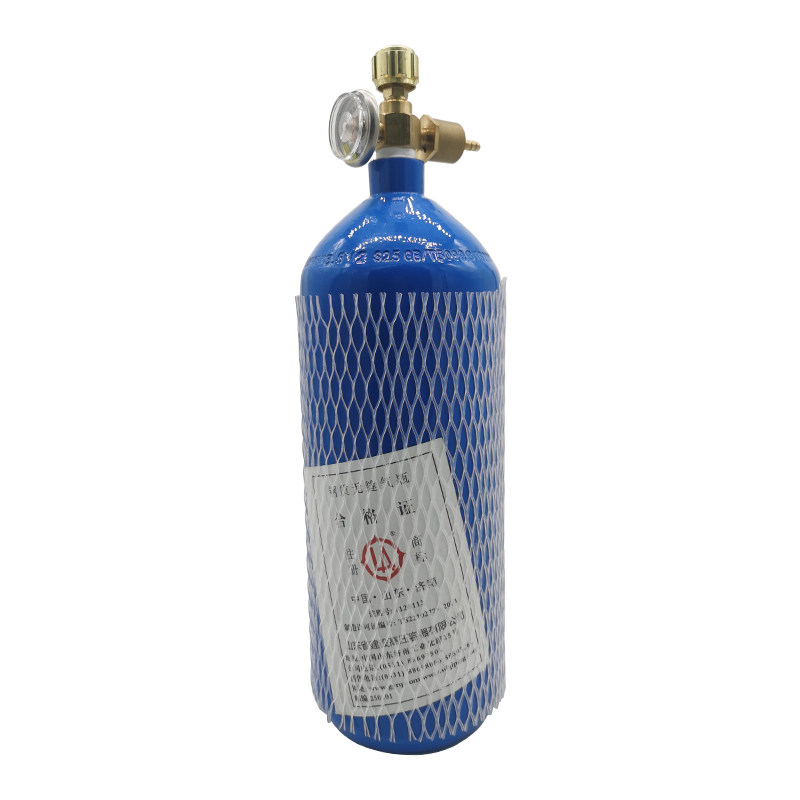 2L4L便携式焊炬氧气瓶维修焊接焊具配件鱼运输国标加厚高压钢罐瓶