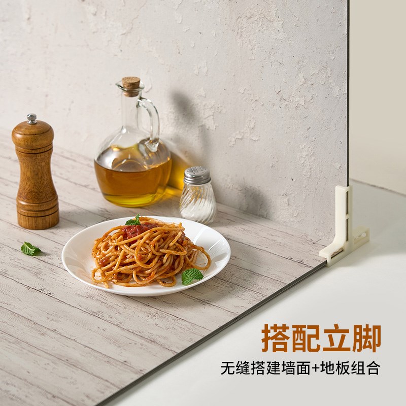 双面拍照背景板造景 美食专用拍摄道具墙面桌面木纹瓷砖纹理PVC防