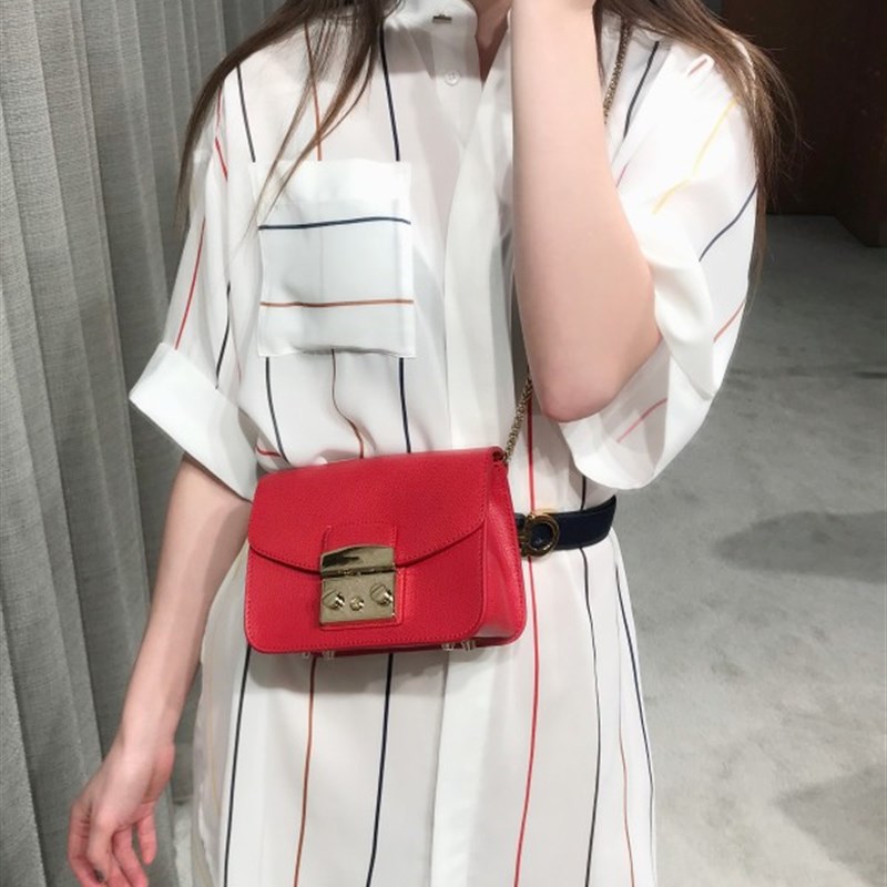 2023新款链条单肩真皮纯色小方包17种颜色配礼品盒防尘袋送人佳品
