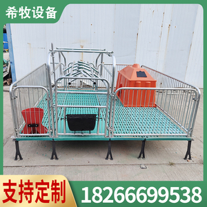 母猪产床带漏粪板产保两用一体产床畜牧养殖器械落地式保育分娩床
