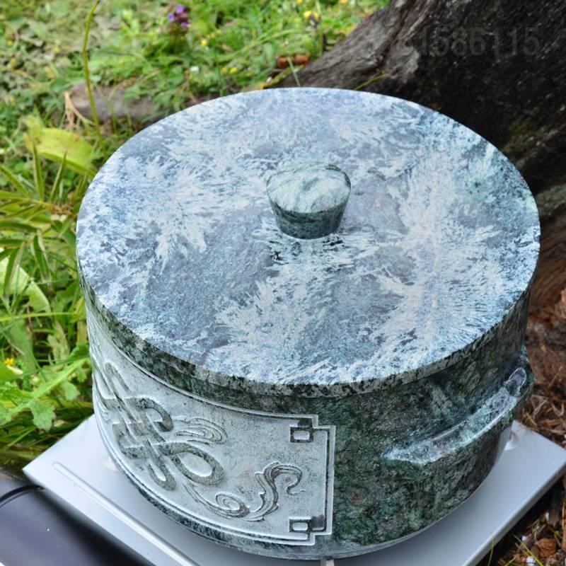 圣地莲花墨脱石锅纯手工煲汤锅不沾锅西藏石锅精抛光汉式直筒款