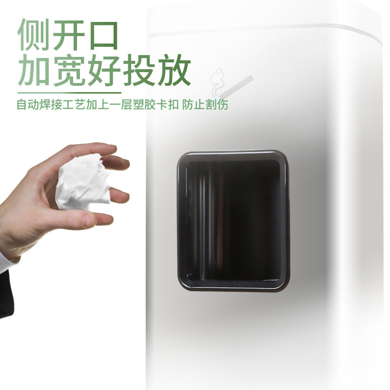 不锈钢烟灰柱吸烟区户外酒店大堂电梯烟蒂柱灭烟缸立式垃圾桶室外