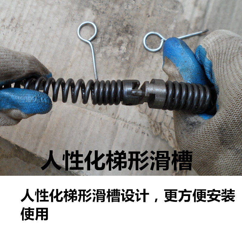 16毫米管道疏通机 疏通器软轴 弹簧软鞭钢丝钢条3米/根