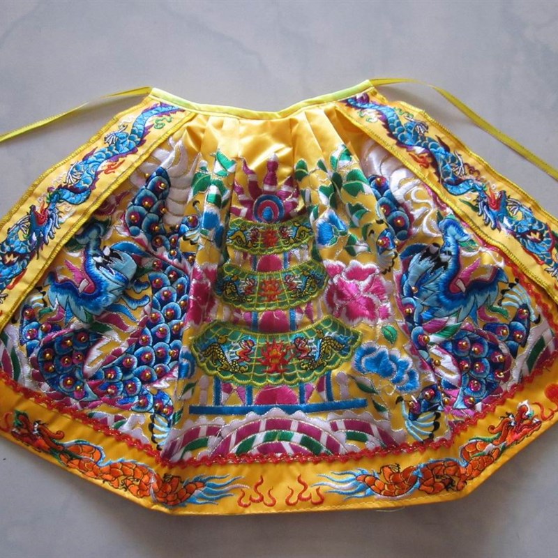 神像披风斗篷佛袍佛衣服龙袍佛衣 神明衣 龙袍 黄龙衣 24/30/36cm