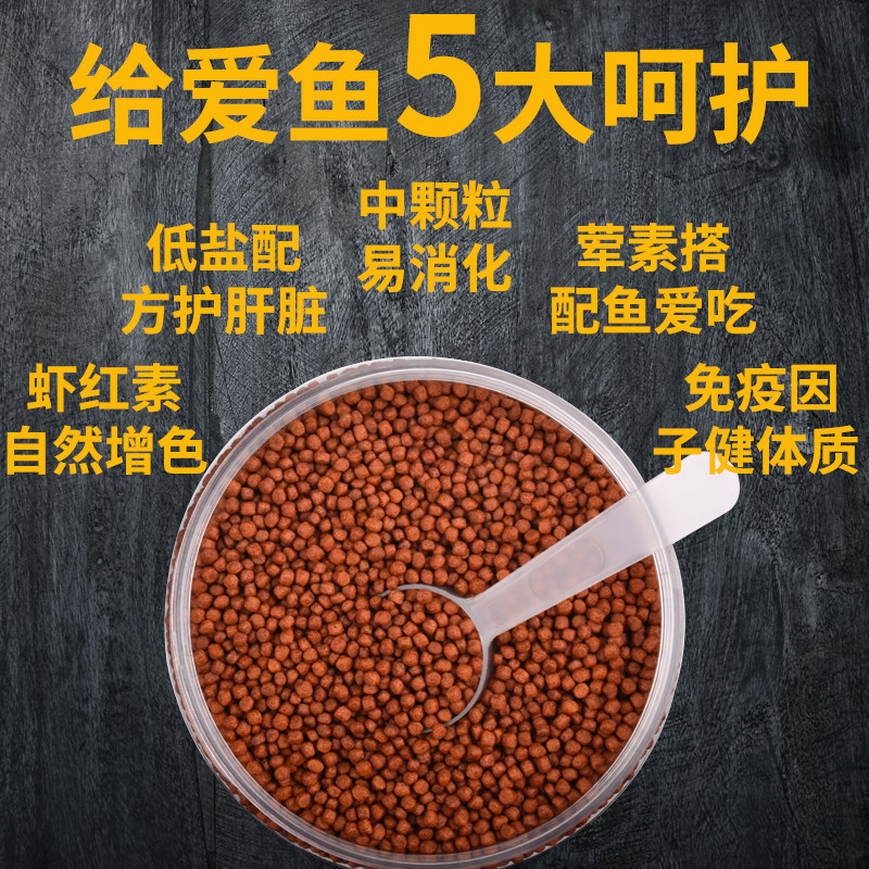 绘彩血鹦鹉饲料鹦鹉鱼粮发财地图热带招财增红增色专用鱼食1500g