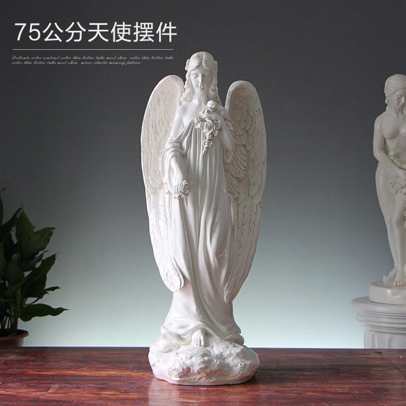 欧式家居天使饰品摆件花园酒店走廊别墅婚庆引路天使柜子天使雕塑