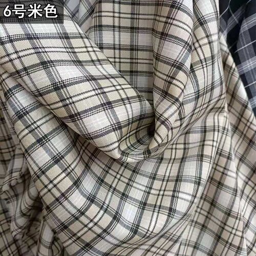 春夏高档弹力TR英伦风格子布料西装裤子连衣裙马面裙时装面料手工