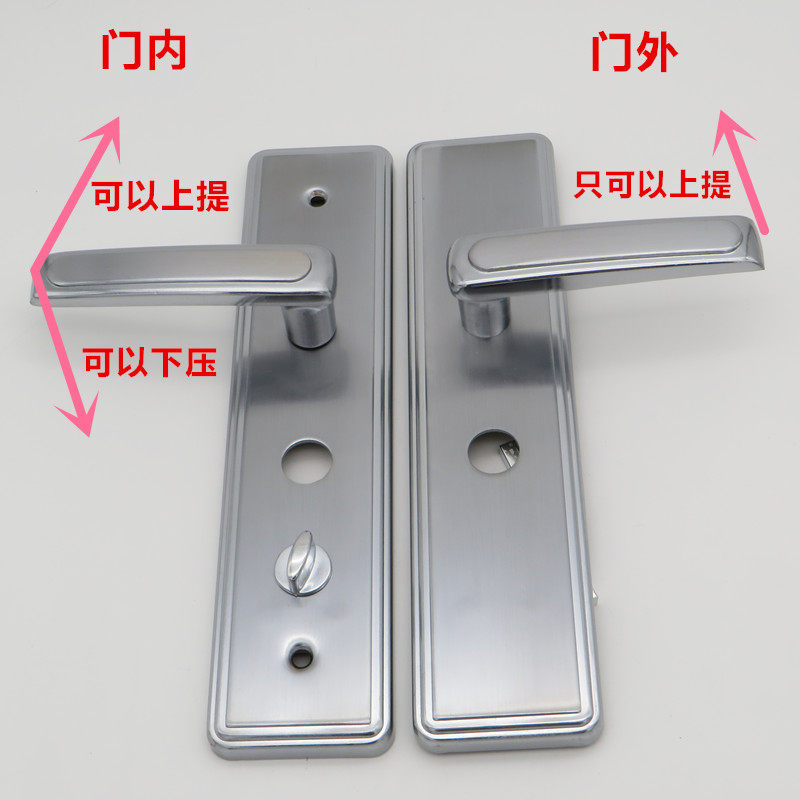 不锈钢老式门双快星月神盼盼春天防盗门拉手把手圆孔门锁配件11型