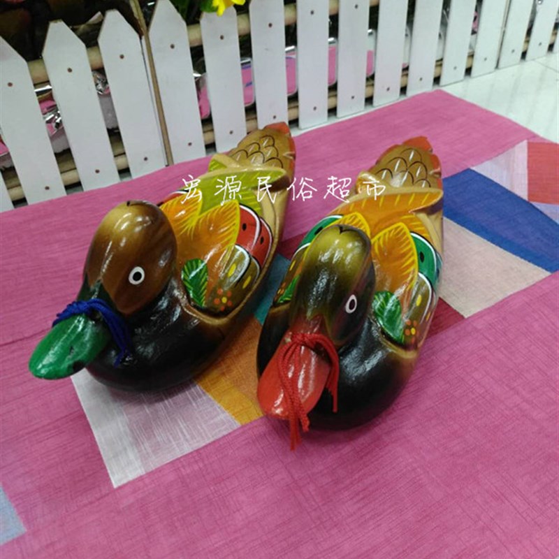 一对包邮鸳鸯新婚摆件结婚送礼新婚祝福木质鸳鸯摆件婚房摆设