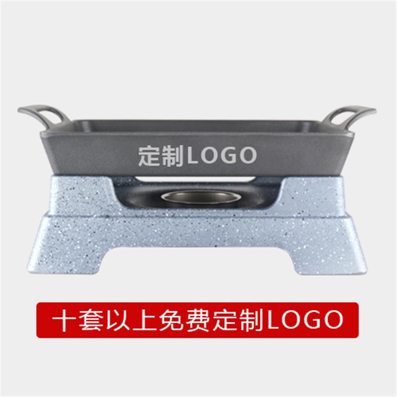 铝合金可加热海鲜大咖锅特色餐具肉蟹煲龙虾盘鱼头锅不锈钢烤炉