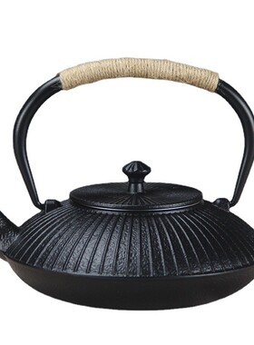 简约复古伞形1.2升煮水泡茶日式手工铸铁壶茶室摆件饰品茶壶茶具