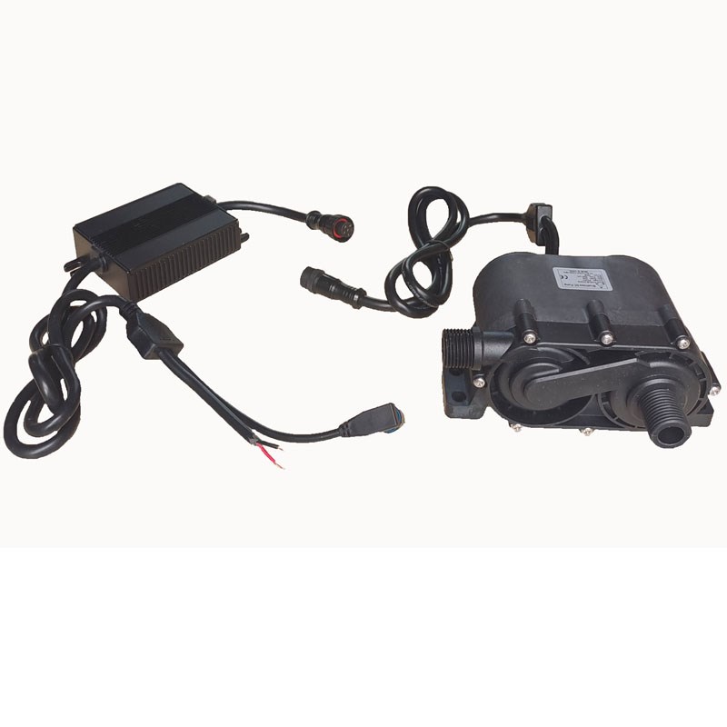 小型耐高温12V24V高扬程24米32米水冷加压循环直流无刷调速潜水泵