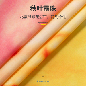 RIDDER个性化北欧浴室浴帘布套装防水帘涤纶布防水防霉不粘身隔断