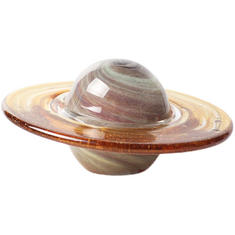 淄博琉璃水晶球土星球宇宙高级感小众高档生日礼品汽车摆件小夜灯