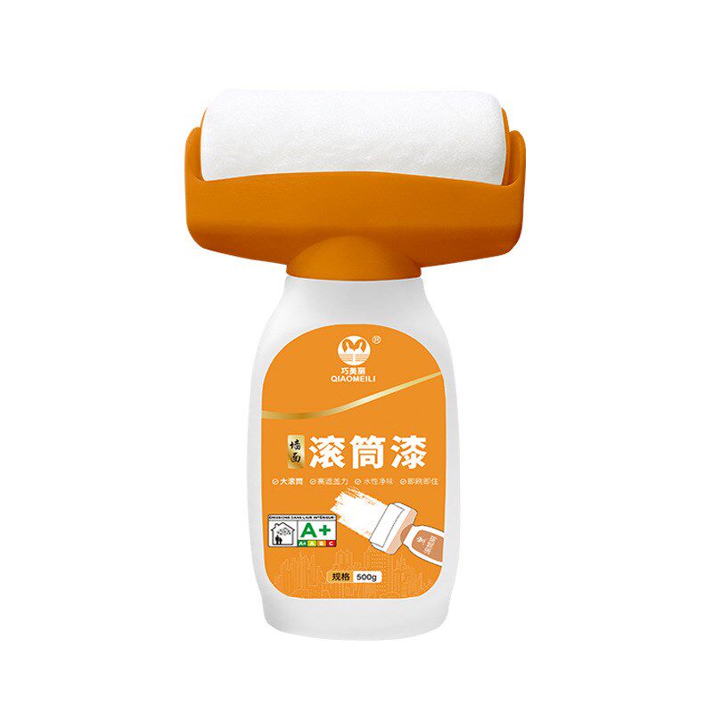 巧美丽墙面大滚筒漆水性净味乳胶漆家用修补漆白色自喷漆
