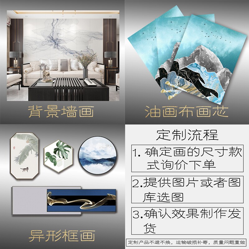 挂画定制来图定做装饰画有无框玄关客厅壁画订做婚纱照片放大挂墙