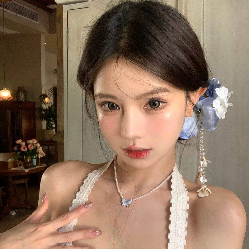 【蜜桃茶】一梦芳华 新中式牡丹花流苏发夹超仙温柔古风汉服头饰