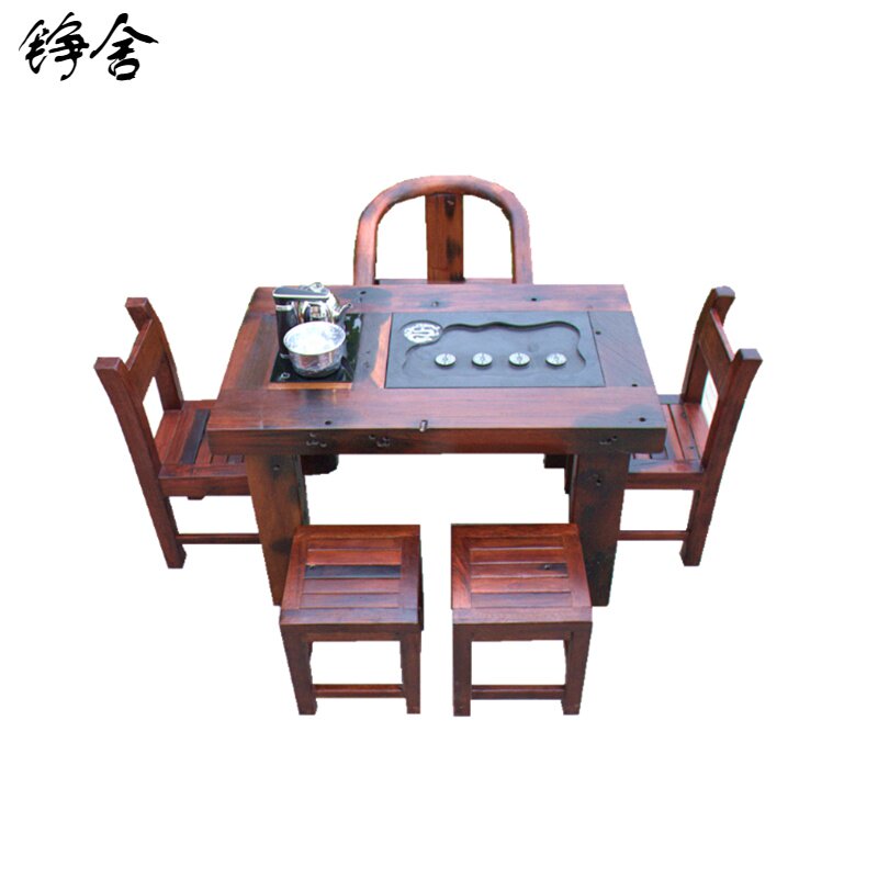 老船新款铮舍天津阳台小茶几实木家具迷你桌户外功夫茶桌客厅茶台