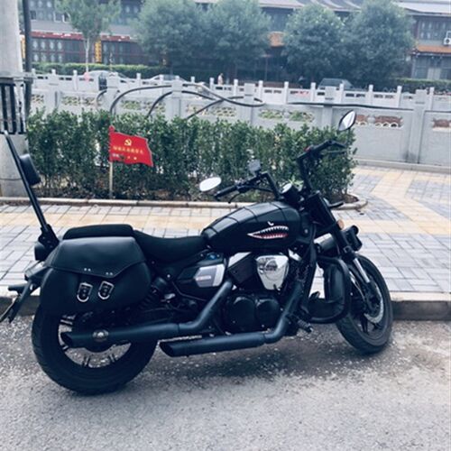 适用于复古龙嘉V途LJ250-2摩托车改装加高靠背后货架尾架配件