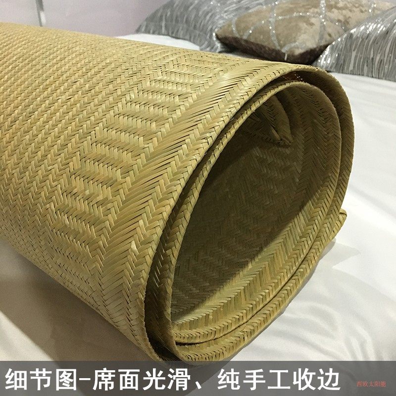 天然头青 全青 水竹凉席/手工编织竹席/篾席老篾匠竹编 竹蔑席子