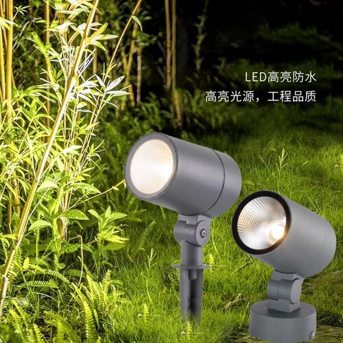 照树灯景观射灯户外防水草坪地插cob射树灯10w背景墙广告牌洗墙灯