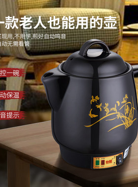 熬药中药壶插电家用电动药罐全自动连体电煎中医煲陶瓷煎煮药砂锅