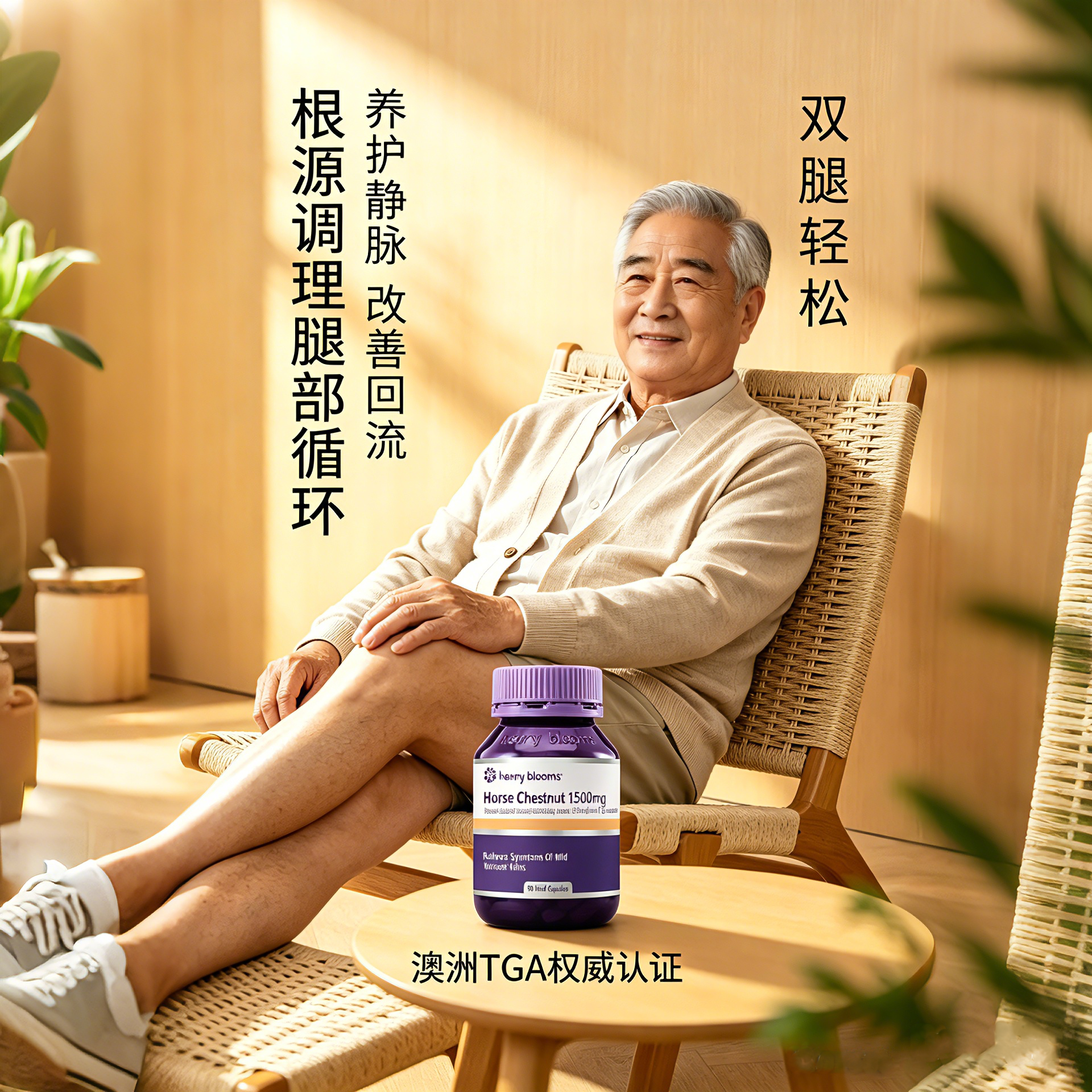 七叶树籽提取物促进静脉循环保护淡化腿部蚯蚓腿酸胀不适曲张调理