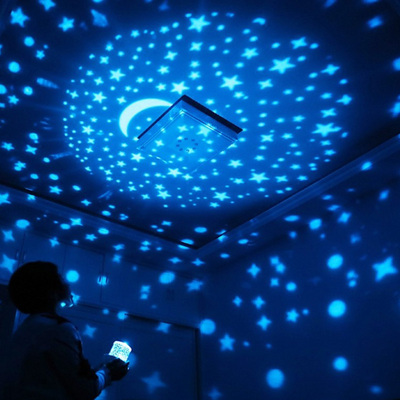 浪漫星空灯投影灯梦幻旋转卧室床头小夜灯女生宿舍满天星星光少女