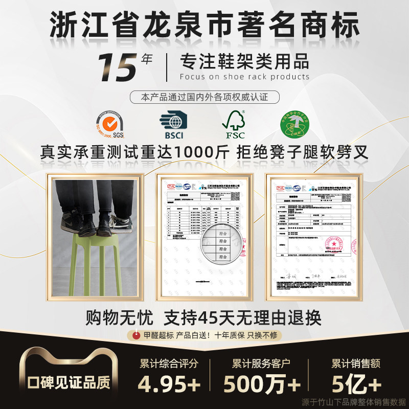 塑料凳子可叠放简约餐桌家用加厚圆胶板凳高凳结实风车凳椅子凳子