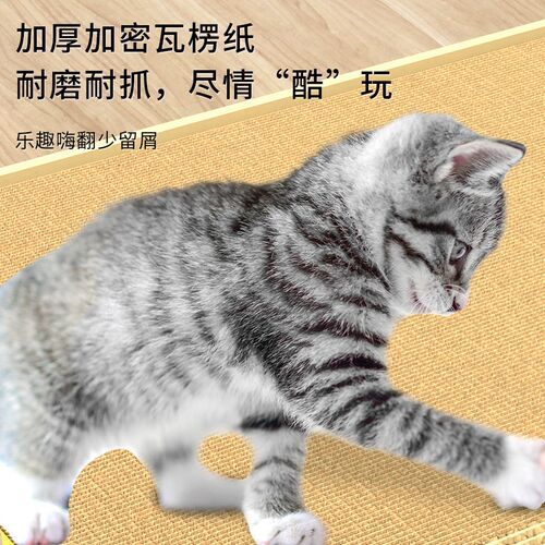 得酷巴士猫窝瓦楞纸猫抓板磨爪休息一体猫咪抓板窝玩具宠物用品