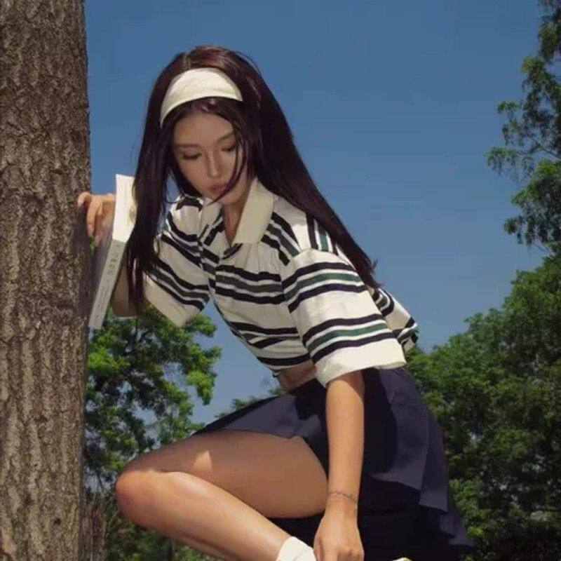 运动女孩!白色针织宽边发带!日常外戴止汗吸汗运动束发带盘发器