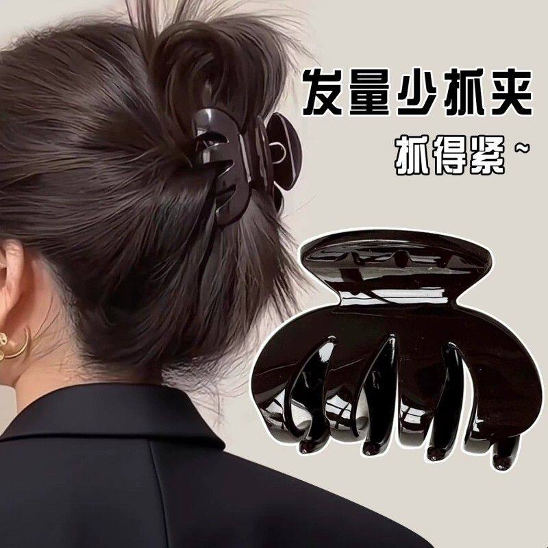 女士夏天抓夹女发量少半扎发夹高级感洋气时尚2025新款高端鲨鱼夹