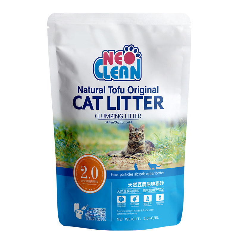 neo天净豆腐猫砂6L*6包2mm细颗粒猫砂豆腐砂猫沙消臭猫砂满10公斤